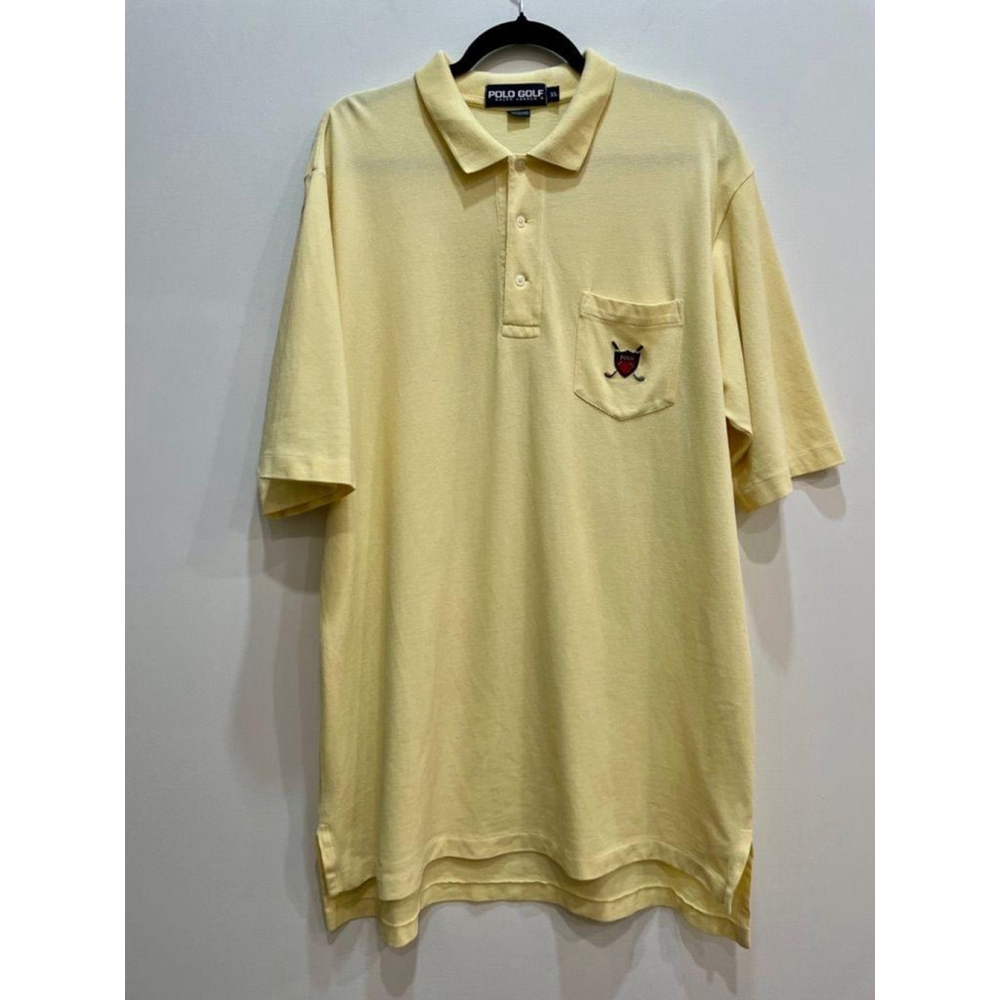 Vintage Ralph Lauren Polo Golf 90s Polo Shirt XL Crest Retro Preppy Oversized
